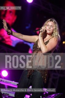 Napoli, Piazza del Plebiscito 17 / 07 / 2005.Cornetto Free Music Festival.nella foto: Joss Stone.Ph Riccardo Musacchio & Flavio Ianniello  ©Riccardo Musacchio & Flavio Ianniello/Rosebud2