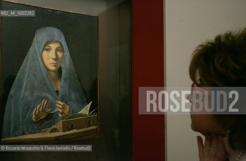 18 Mar 2006, Rome Scuderie del Quirinale.Exibition of the Italian Painter Antonello da Messina.in the picture: Annunciata.  ©Riccardo Musacchio & Flavio Ianniello/Rosebud2