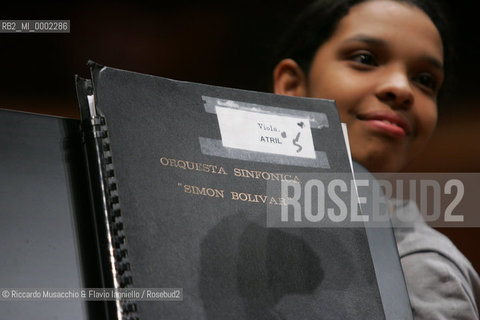 Rome, Sep 14 2006 Auditorium Parco della Musica Orquesta Sinfonica Juvenil de Venezuela Simon Bolivar, conductor Gustavo Dudamel during the reharsals..  ©Riccardo Musacchio & Flavio Ianniello/Rosebud2