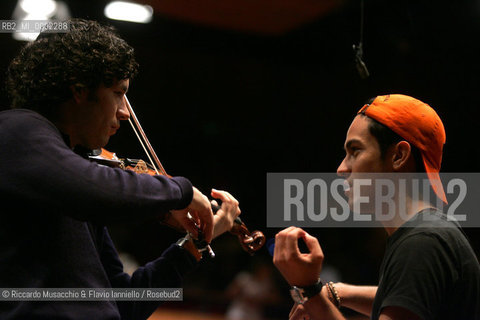 Roma, Auditorium Parco della Musica 14 09 2006.Orquesta Sinfonica Juvenil de Venezuela Simon Bolivar, direttore Gustavo Dudamel in prova..  ©Riccardo Musacchio & Flavio Ianniello/Rosebud2