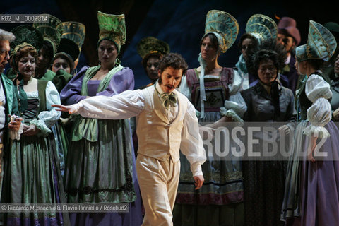 Roma, Teatro dell Opera 20 11 2005.La Sonnambula. Musica di Vincenzo Bellini.Regia Pier Francesco Maestrini.Direttore dêorchestra Bruno Campanella.Scene e costumi Alfredo Troisi.Nella foto: Dmitri Korchak (Elvino).Ph Riccardo Musacchio  ©Riccardo Musacchio & Flavio Ianniello/Rosebud2