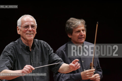 Roma, Auditorium Parco della Musica 27 01 06.Orchestra dellAccademia Nazionale di Santa Cecilia in prova, direttore Dietfried Bernet, violino Uto Ughi.Ph Riccardo Musacchio & Flavio Ianniello  ©Riccardo Musacchio & Flavio Ianniello/Rosebud2