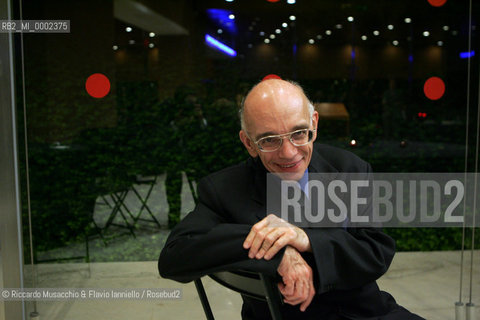 Rome, Sep 15 2006 Auditoroium Parco della Musica.portrait of Jose Antonio Abreu founder of the Orquestra Sinfonica Juvenil de Venezuelas Simon Bolivar.Riccardo Musacchio / GraziaNeri  ©Riccardo Musacchio & Flavio Ianniello/Rosebud2