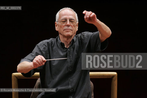 Roma, Auditorium Parco della Musica 27 01 06.Orchestra dellAccademia Nazionale di Santa Cecilia in prova, direttore Dietfried Bernet, violino Uto Ughi.Ph Riccardo Musacchio & Flavio Ianniello  ©Riccardo Musacchio & Flavio Ianniello/Rosebud2