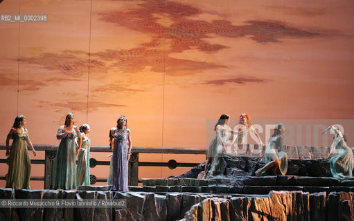 Apr 17 2006, Rome Opera Theatre.LA LEGGENDA DI SAKUNTALA.Music of Franco Alfano.Opera Theatre Orchestra and Choir.Conductor and director: Gianluigi Gelmetti.Scene: Maurizio Varamo.Costums: Anna Biagiotti.Coreografphie: Amedeo Amodio.  ©Riccardo Musacchio & Flavio Ianniello/Rosebud2