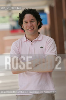 Rome Jul 18 2006 Auditorium Parco della Musica.Portrait of the young venezuelan conductor Gustavo Dudamel.  ©Riccardo Musacchio & Flavio Ianniello/Rosebud2