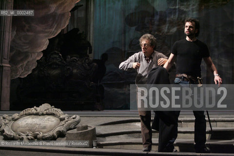 Roma, Teatro dell Opera 12 01 2006.prove di scena di: DON GIOVANNI.Dramma giocoso in due atti (K 527) .Libretto di Lorenzo Da Ponte.Musica di Wolfgang Amadeus Mozart .ORCHESTRA E CORO DEL TEATRO DELLOPERA .ALLESTIMENTO DEL METROPOLITAN DI NEW YORK .Maestro Concertatore e Direttore: Hubert Saudant.RegÒa e Scene: Franco Zeffirellli.Costumi: Anna Anni.Ph Riccardo Musacchio  ©Riccardo Musacchio & Flavio Ianniello/Rosebud2