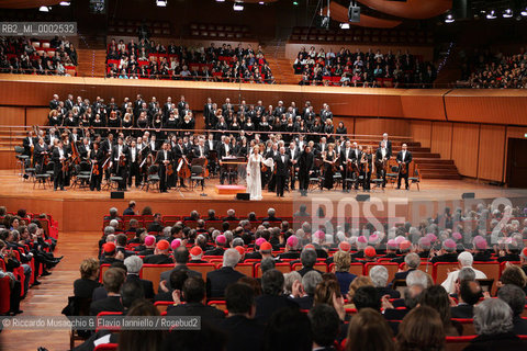 Roma, Auditorium Parco della Musica 21 04 2006.Sua Santita Papa Benedetto XVI ed il Presidente della Repubblica Italiana Carlo Azeglio Ciampi allAuditorium di roma per il concerto dellAccademia Nazionale di Santa Cecilia.Ph Riccardo Musacchio & Flavio Ianniello  ©Riccardo Musacchio & Flavio Ianniello/Rosebud2