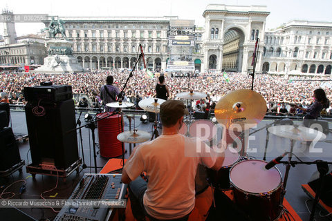 Milano, Piazza del Duomo 29 / 05 / 2005.Cornetto Free Music Festival.nella Foto: Rio.Ph Riccardo Musacchio & Flavio Ianniello  ©Riccardo Musacchio & Flavio Ianniello/Rosebud2