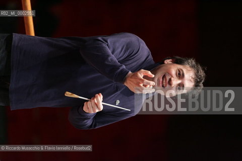 Rome, May 26 2006 Auditorium Music Park.Italian conductor Nicola Luisotti during the reharsals at Santa Cecilia Accademy..  ©Riccardo Musacchio & Flavio Ianniello/Rosebud2