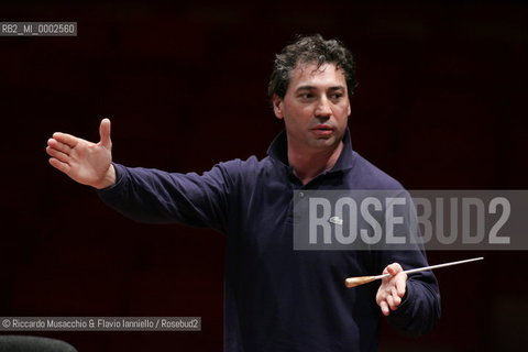 Rome, May 26 2006 Auditorium Music Park.Italian conductor Nicola Luisotti during the reharsals at Santa Cecilia Accademy..  ©Riccardo Musacchio & Flavio Ianniello/Rosebud2