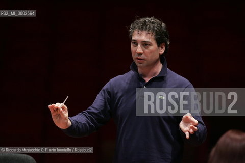 Rome, May 26 2006 Auditorium Music Park.Italian conductor Nicola Luisotti during the reharsals at Santa Cecilia Accademy..  ©Riccardo Musacchio & Flavio Ianniello/Rosebud2