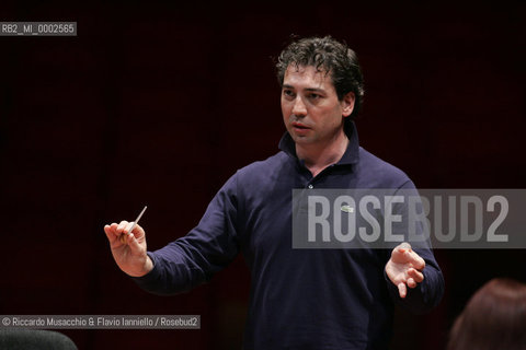 May 26 2006, Rome Auditorium.Concert of the Santa Cecilia Accademy Orchestra Conductor Nicola Luisotti..  ©Riccardo Musacchio & Flavio Ianniello/Rosebud2