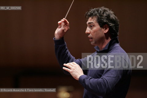 Rome, May 26 2006 Auditorium Music Park.Italian conductor Nicola Luisotti during the reharsals at Santa Cecilia Accademy..  ©Riccardo Musacchio & Flavio Ianniello/Rosebud2