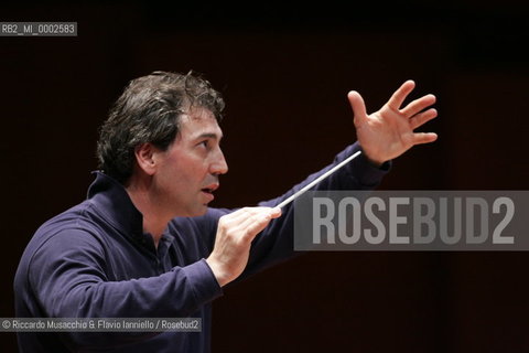 Rome, May 26 2006 Auditorium Music Park.Italian conductor Nicola Luisotti during the reharsals at Santa Cecilia Accademy..  ©Riccardo Musacchio & Flavio Ianniello/Rosebud2