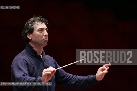 Rome, May 26 2006 Auditorium Music Park.Italian conductor Nicola Luisotti during the reharsals at Santa Cecilia Accademy..  ©Riccardo Musacchio & Flavio Ianniello/Rosebud2