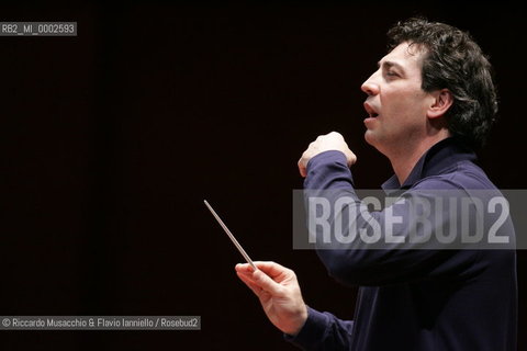 Rome, May 26 2006 Auditorium Music Park.Italian conductor Nicola Luisotti during the reharsals at Santa Cecilia Accademy..  ©Riccardo Musacchio & Flavio Ianniello/Rosebud2