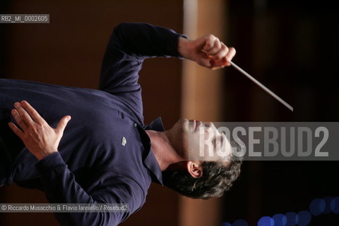 Rome, May 26 2006 Auditorium Music Park.Italian conductor Nicola Luisotti during the reharsals at Santa Cecilia Accademy..  ©Riccardo Musacchio & Flavio Ianniello/Rosebud2