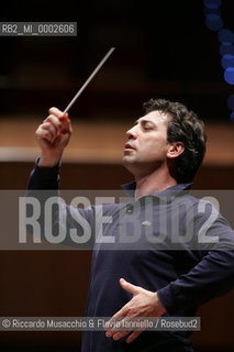 May 26 2006, Rome Auditorium.Concert of the Santa Cecilia Accademy Orchestra Conductor Nicola Luisotti..  ©Riccardo Musacchio & Flavio Ianniello/Rosebud2