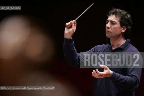 Rome, May 26 2006 Auditorium Music Park.Italian conductor Nicola Luisotti during the reharsals at Santa Cecilia Accademy..  ©Riccardo Musacchio & Flavio Ianniello/Rosebud2