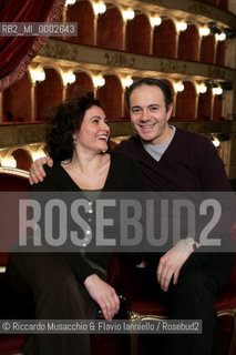 16 Jan 2006 Rome Opera Theatre: Portraits of the Cast the Mozarts opera Don Giovanni..in the picture: the singers Laura Cherici (Zerlina) e Gianpiero Ruggieri (Masetto).  ©Riccardo Musacchio & Flavio Ianniello/Rosebud2