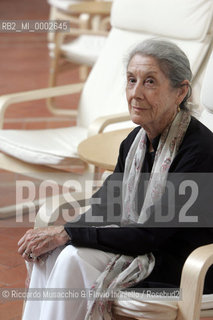 Italy, Rome May 29 2006 .The South African writer Nadine Gordimer.in the picture: the writer with the italian editor Inge Feltrinelli.  ©Riccardo Musacchio & Flavio Ianniello/Rosebud2