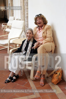 Italy, Rome May 29 2006 .The South African writer Nadine Gordimer.in the picture: the writer with the italian editor Inge Feltrinelli.  ©Riccardo Musacchio & Flavio Ianniello/Rosebud2