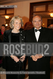 18 Jan 2006 Rome Opera Theatre..Don Giovanni. Music Wolfgang Amadeus Mozart..Opera Theatre Orchestra and chorus..Director: Franco Zeffirellli.Conductor: Hubert Saudant.In the picture: the politic man Antonio Marzano and his wife.  ©Riccardo Musacchio & Flavio Ianniello/Rosebud2