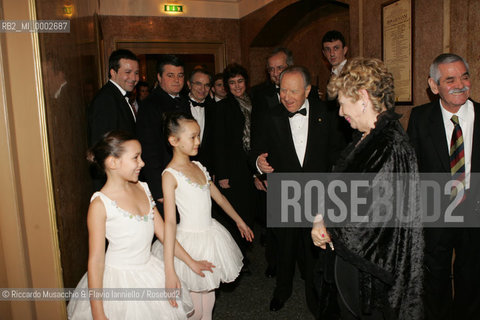 18 Jan 2006 Rome Opera Theatre..Don Giovanni. Music Wolfgang Amadeus Mozart..Opera Theatre Orchestra and chorus..Director: Franco Zeffirellli.Conductor: Hubert Saudant.In the picture: The President of Italian Repubblic Carlo Azeglio Ciampi and and his wife .  ©Riccardo Musacchio & Flavio Ianniello/Rosebud2