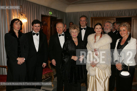 18 Jan 2006 Rome Opera Theatre..Don Giovanni. Music Wolfgang Amadeus Mozart..Opera Theatre Orchestra and chorus..Director: Franco Zeffirellli.Conductor: Hubert Saudant.In the picture: the politic man Alemanno and his wife, The President of Italian Repubblic Carlo Azeglio Ciampi and his wife Franca,  Valter Veltroni, Carla Fracci, the conductor Gianluigi Gelmetti and Maddalena Letta.  ©Riccardo Musacchio & Flavio Ianniello/Rosebud2