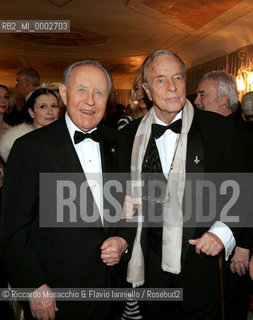 18 Jan 2006 Rome Opera Theatre..Don Giovanni. Music Wolfgang Amadeus Mozart..Opera Theatre Orchestra and chorus..Director: Franco Zeffirellli.Conductor: Hubert Saudant.In the picture: The President of Italian Repubblic Carlo Azeglio Ciampi and the director Franco Zeffirelli.  ©Riccardo Musacchio & Flavio Ianniello/Rosebud2