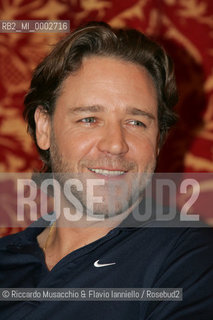 Roma, 10 10 2006.Photocall del film Un Amore per caso - A good year di Ridley Scott..Nella foto: il protagonista Russel Crowe..  ©Riccardo Musacchio & Flavio Ianniello/Rosebud2