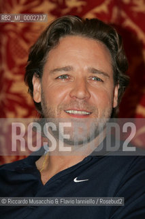 Roma, 10 10 2006.Photocall del film Un Amore per caso - A good year di Ridley Scott..Nella foto: il protagonista Russel Crowe..  ©Riccardo Musacchio & Flavio Ianniello/Rosebud2