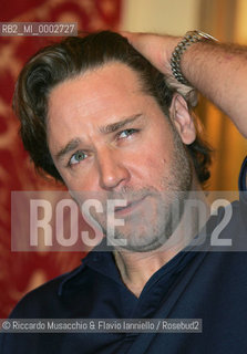 Roma, 10 10 2006.Photocall del film Un Amore per caso - A good year di Ridley Scott..Nella foto: il protagonista Russel Crowe..  ©Riccardo Musacchio & Flavio Ianniello/Rosebud2