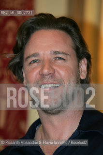 Roma, 10 10 2006.Photocall del film Un Amore per caso - A good year di Ridley Scott..Nella foto: il protagonista Russel Crowe..  ©Riccardo Musacchio & Flavio Ianniello/Rosebud2