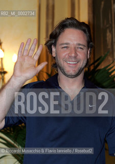 Roma, 10 10 2006.Photocall del film Un Amore per caso - A good year di Ridley Scott..Nella foto: il protagonista Russel Crowe..  ©Riccardo Musacchio & Flavio Ianniello/Rosebud2