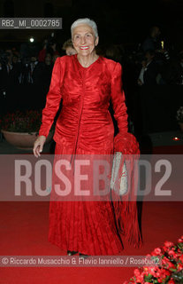 Rome, Opera Theatre Oct 12 2006.Romefilmfest..In the picture: Maria Pia Fanfani.  ©Riccardo Musacchio & Flavio Ianniello/Rosebud2