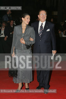 Rome, Opera Theatre Oct 12 2006.Romefilmfest..In the picture: Michele Mirabella e Cristina Sciabarrasi.  ©Riccardo Musacchio & Flavio Ianniello/Rosebud2