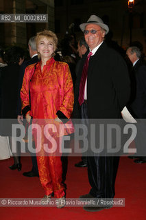 Rome, Opera Theatre Oct 12 2006.Romefilmfest..In the picture: the actress Mariangela Melato and Renzo Arbore.  ©Riccardo Musacchio & Flavio Ianniello/Rosebud2