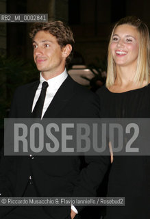 Rome, Opera Theatre Oct 12 2006.Romefilmfest..In the picture: the actress Nicoletta Romanoff with the actor Giorgio Pasotti.   ©Riccardo Musacchio & Flavio Ianniello/Rosebud2