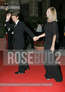 Rome, Opera Theatre Oct 12 2006.Romefilmfest..In the picture: the actor Giorgio Pasotti and the actress Nicoletta Romanoff.   ©Riccardo Musacchio & Flavio Ianniello/Rosebud2