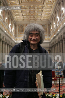 Roma, Basilica di San Paolo fuori le Mura 26 11 2005.IV Festival Internazionale di Musica e Arte Sacra.Wiener Philharmoniker.Wiener Singverein.Direttore Seiji Ozawa in prova.Ph Riccardo Musacchio & Flavio Ianniello  ©Riccardo Musacchio & Flavio Ianniello/Rosebud2