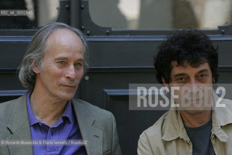 Rome, Jun 12 2006.Portrait of Italian writer Sandro Veronesi and US writer Richard Ford..  ©Riccardo Musacchio & Flavio Ianniello/Rosebud2