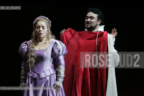 Feb 08 2006  Opera Theatre of Rome.RIGOLETTO.Music of Giuseppe Verdi.Rome Opera Orchestra and choir .Conductor: Bruno Campanella .Director: Giovanni Agostinucci .In The picture: Olga Makarina (Gilda) e Ramon Vargas.  ©Riccardo Musacchio & Flavio Ianniello/Rosebud2