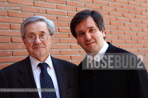 1908 -  2008 Santa Cecilia National Accademy Orchestra 100th anniversary. in the picture from left: Bruno Cagli president of accademy and Antonio Pappano music director and chief conductor.   ©Riccardo Musacchio & Flavio Ianniello/Rosebud2