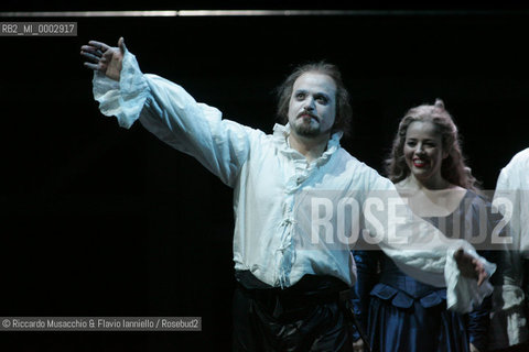 Feb 08 2006  Opera Theatre of Rome.RIGOLETTO.Music of Giuseppe Verdi.Rome Opera Orchestra and choir .Conductor: Bruno Campanella .Director: Giovanni Agostinucci .In the picture: Roberto Frontali (Rigoletto) e Olga Makarina (Gilda).  ©Riccardo Musacchio & Flavio Ianniello/Rosebud2