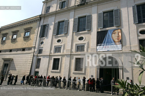 18 Mar 2006, Rome Scuderie del Quirinale.Exibition of the Italian Painter Antonello da Messina.in the picture: the entrance at the exibition.  ©Riccardo Musacchio & Flavio Ianniello/Rosebud2