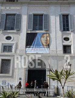 18 Mar 2006, Rome Scuderie del Quirinale.Exibition of the Italian Painter Antonello da Messina.in the picture: the entrance at the exibition.  ©Riccardo Musacchio & Flavio Ianniello/Rosebud2