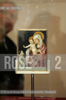 18 Mar 2006, Rome Scuderie del Quirinale.Exibition of the Italian Painter Antonello da Messina.in the picture: Madonna col Bambino e un Francescano in adorazione.  ©Riccardo Musacchio & Flavio Ianniello/Rosebud2