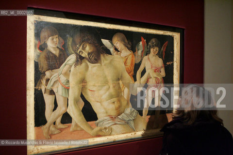 18 Mar 2006, Rome Scuderie del Quirinale.Exibition of the Italian Painter Antonello da Messina.in the picture: Giovanni Bellini - Cristo morto con quattro angeli.  ©Riccardo Musacchio & Flavio Ianniello/Rosebud2